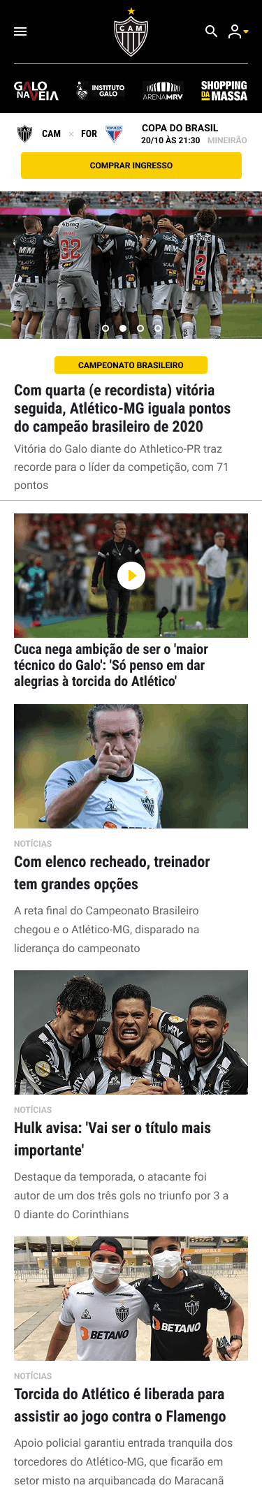 Responsive layout optimized for speed and accessibility, improving search visibility and fan engagement.