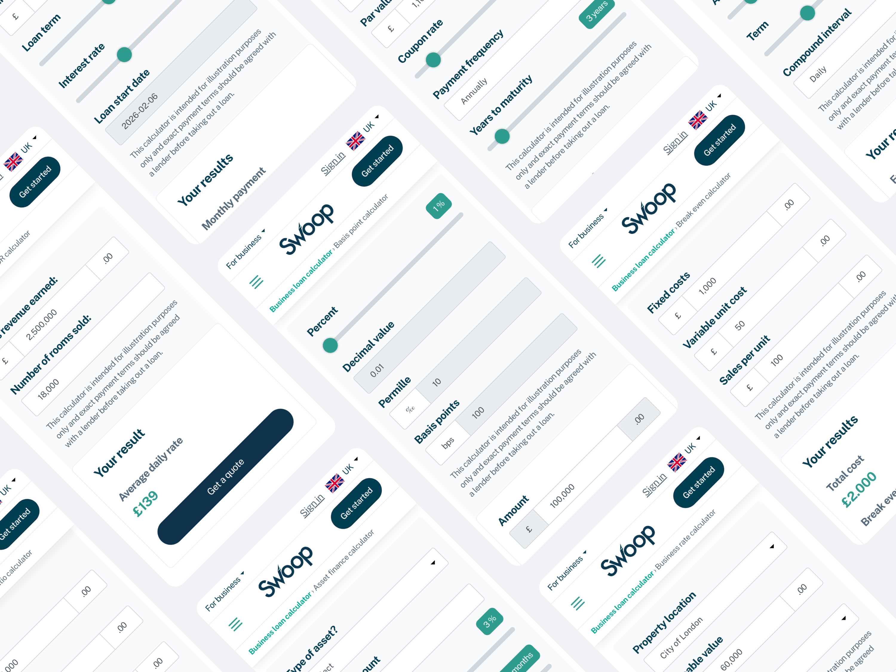 Swoop eligibility check interface.